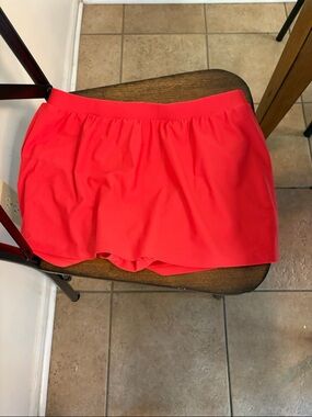 Beach Diva swim skirt orange/red 18 w